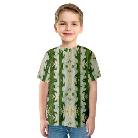 Fantasy Jasmine Paradise Bloom Kids  Sport Mesh Tee by pepitasart