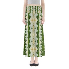 Fantasy Jasmine Paradise Bloom Full Length Maxi Skirt by pepitasart