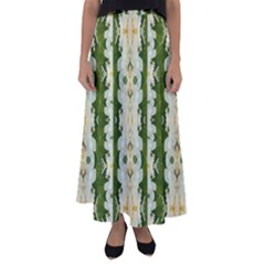 Fantasy Jasmine Paradise Bloom Flared Maxi Skirt by pepitasart