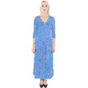 Periwinkle Blue Quarter Sleeve Wrap Maxi Dress View1