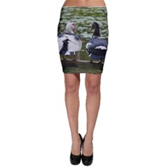 Muscovy Ducks At The Pond Bodycon Skirt by IIPhotographyAndDesigns