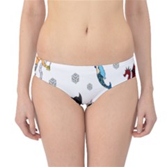 Dundgeon And Dragons Dice And Creatures Hipster Bikini Bottoms by IIPhotographyAndDesigns