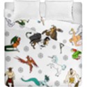 Dundgeon and Dragons Dice and Creatures Duvet Cover Double Side (King Size) View2