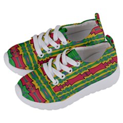 Shapes Rows Pattern                               Kids  Lightweight Sports Shoes by LalyLauraFLM