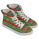 Shapes rows pattern                              Women s Hi-Top Skate Sneakers View3