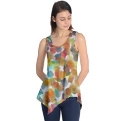 Colorful Paint Brushes On A White Background                                        Sleeveless Tunic by LalyLauraFLM