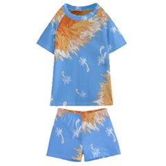 Floating Wishes Kids  Swim Tee And Shorts Set by lwdStudio4Kids