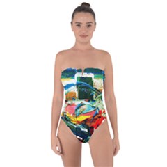 Red Aeroplane 3 Tie Back One Piece Swimsuit