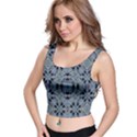 Oriental Ornate Pattern Crop Top View1