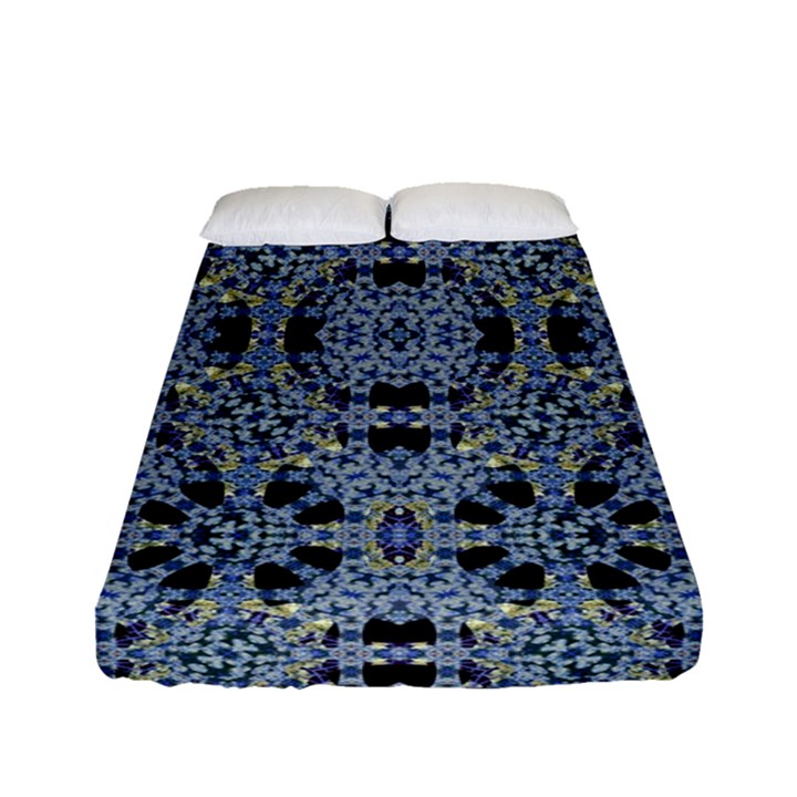 Oriental Ornate Pattern Fitted Sheet (Full/ Double Size)