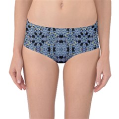 Oriental Ornate Pattern Mid-waist Bikini Bottoms by dflcprints