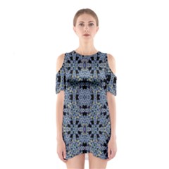 Oriental Ornate Pattern Shoulder Cutout One Piece by dflcprints