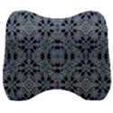 Oriental Ornate Pattern Velour Head Support Cushion View1