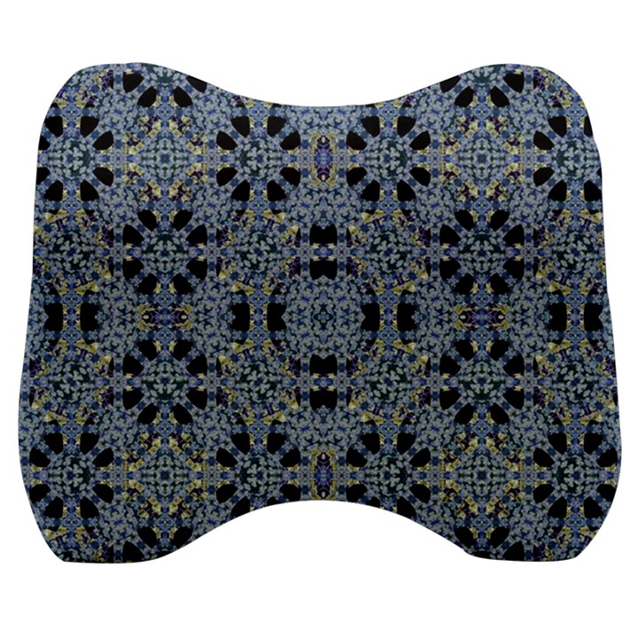 Oriental Ornate Pattern Velour Head Support Cushion