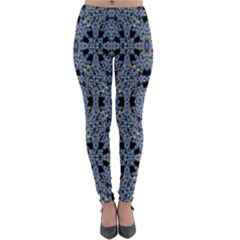 Oriental Ornate Pattern Lightweight Velour Leggings by dflcprints