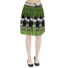 Farm Cat Pleated Skirt by IIPhotographyAndDesigns