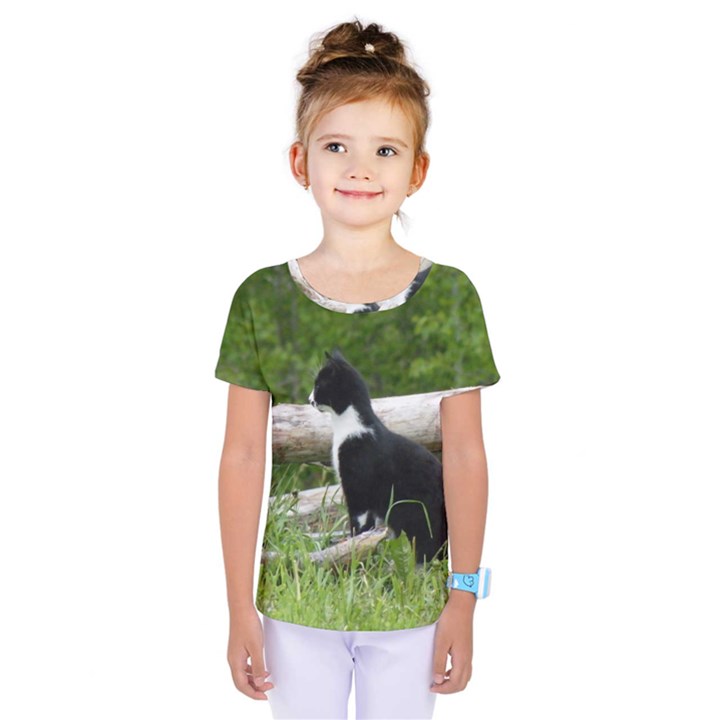 Farm Cat Kids  One Piece Tee