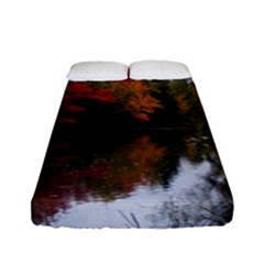 Autumn Pond Fitted Sheet (full/ Double Size) by IIPhotographyAndDesigns