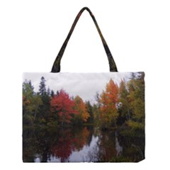 Autumn Pond Medium Tote Bag by IIPhotographyAndDesigns