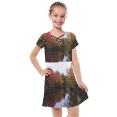 Autumn Pond Kids  Cross Web Dress by IIPhotographyAndDesigns