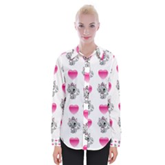 Evil Sweetheart Kitty Womens Long Sleeve Shirt