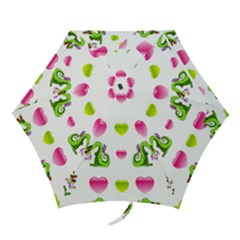 Dragons And Hearts Mini Folding Umbrellas by IIPhotographyAndDesigns