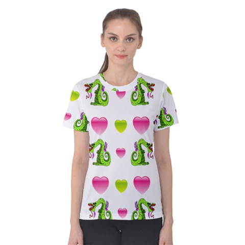 Dragons And Hearts Women s Cotton Tee by IIPhotographyAndDesigns