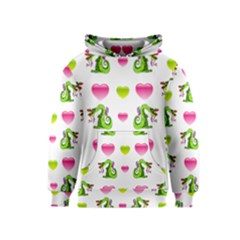 Dragons And Hearts Kids  Pullover Hoodie by IIPhotographyAndDesigns