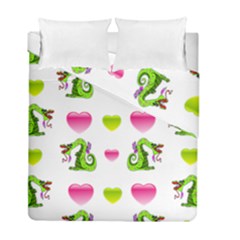 Dragons And Hearts Duvet Cover Double Side (full/ Double Size) by IIPhotographyAndDesigns