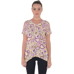 Damascus Image Purple Background Cut Out Side Drop Tee by flipstylezfashionsLLC