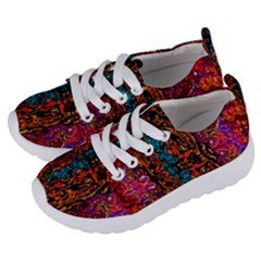 Retro Multi Colors Pattern Created By Flipstylez Designs Kids  Lightweight Sports Shoes by flipstylezfashionsLLC