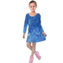 Star Fall Kids  Long Sleeve Velvet Dress View1