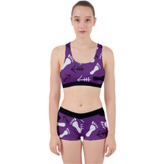 Purple Work It Out Gym Set by HASHDRESS