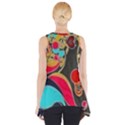 Retro swirls in black Side Drop Tank Tunic View2