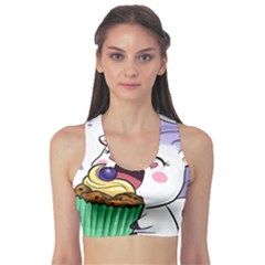 Cupcake Unicorn Sports Bra by Lhiondaig