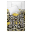 Gold four leaf clover with abstract designs Duvet Cover Double Side (Single Size) View1