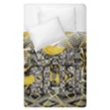 Gold four leaf clover with abstract designs Duvet Cover Double Side (Single Size) View2