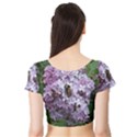 Lilac Bumble Bee Short Sleeve Crop Top View2