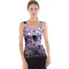 Lilac Bumble Bee Tank Top by IIPhotographyAndDesigns