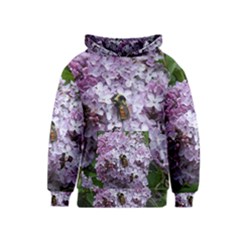 Lilac Bumble Bee Kids  Pullover Hoodie