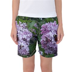 Lilac Bumble Bee Women s Basketball Shorts