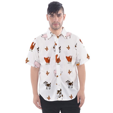 Farm Animals Men s Short Sleeve Shirt by IIPhotographyAndDesigns