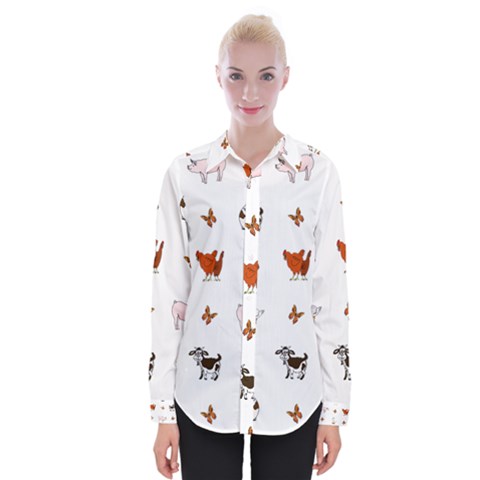 Farm Animals Womens Long Sleeve Shirt by IIPhotographyAndDesigns