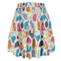 Funny Cute Colorful Cats Pattern High Waist Skirt View2