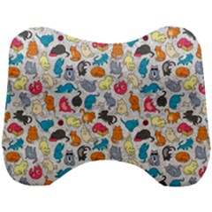 Funny Cute Colorful Cats Pattern Head Support Cushion