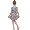 Funny Cute Colorful Cats Pattern Kids Cap Sleeve Dress View2