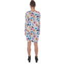 Funny Cute Colorful Cats Pattern Asymmetric Cut-Out Shift Dress View2