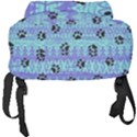 Footprints Cat Black On Batik Pattern Teal Violet Full Print Backpack View4