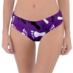 Purple Reversible Classic Bikini Bottoms by HASHDRESS