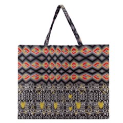 Red And Geometric Designs Created By Flipstylez Designs Zipper Large Tote Bag by flipstylezfashionsLLC